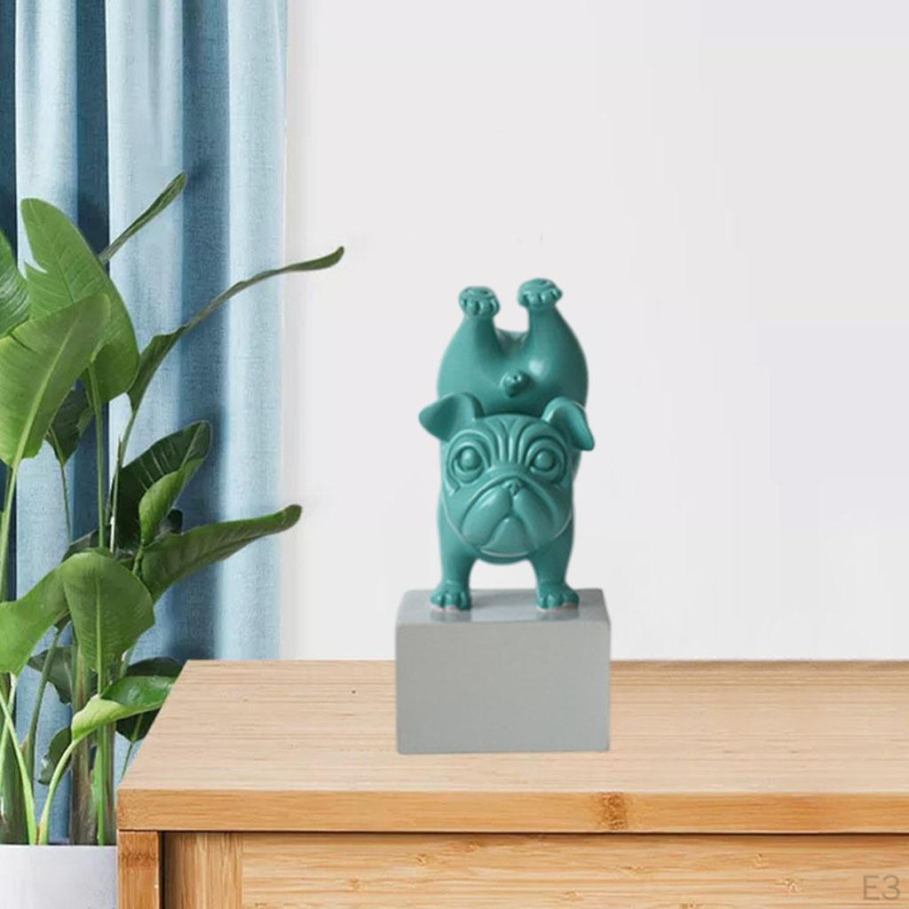 French Statue Dog Sculpture for Home Bedroom Decor