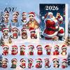 Unique Xmas Gift for Cat Owners 2026 Advent Calendar, 24 Days Christmas Countdown Calendar with Creative Women 2D Acrylic Cute Ornaments Holiday Tree