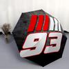 Motorcycle Racing Number 93 Automatic Design Umbrella 8Bone Structureautomatic Closing Buttondurable Portable And Foldable Great For Outdoors And