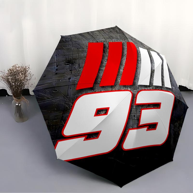 Motorcycle Racing Number 93 Automatic Design Umbrella 8Bone Structureautomatic Closing Buttondurable Portable And Foldable Great For Outdoors And