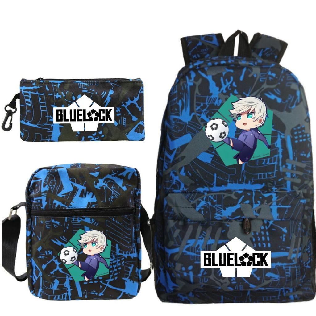 Japanese Cartoon Peripheral Printing Children'S Schoolbag, Primary And Secondary School Student Stationery Set, Shoulder Backpack Three-Piece Set