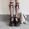 JK Strap Stocking Strap Calf Socks Cross Lolita Women's Long Tube Summer Strap Stocking Hollow JK Socks