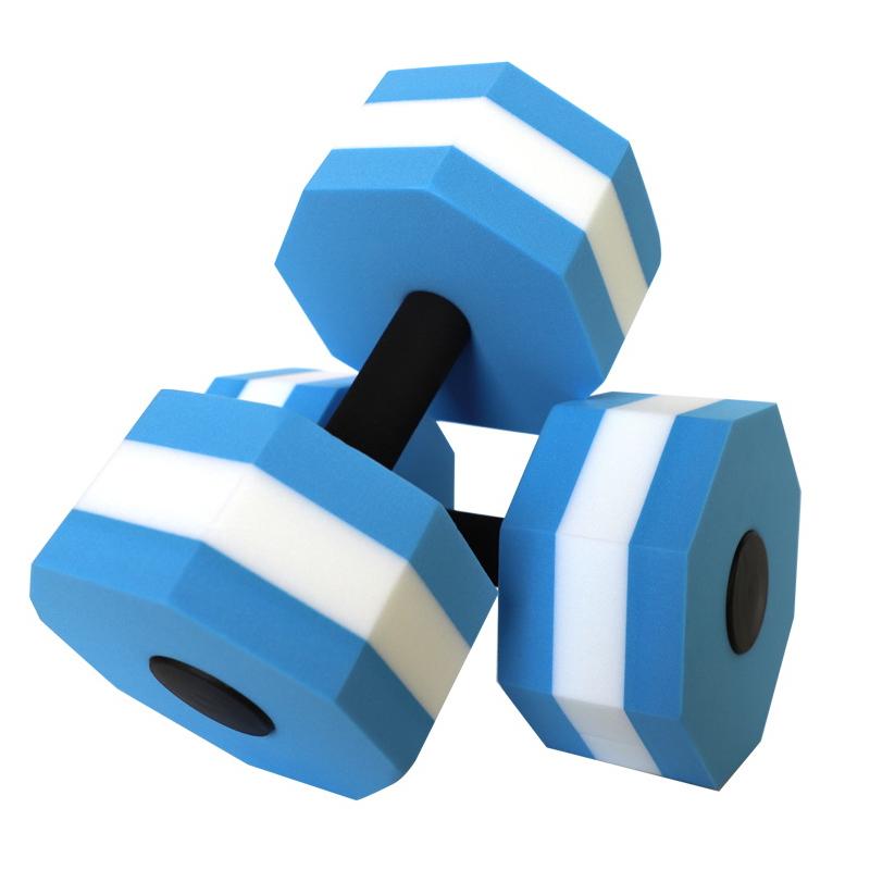 EVA Foam Octagonal Aquatics Dumbbell Floating Swim Gym Dumbbell Toy Water Weight Aerobics Fitness Pool Water Swimming Tools