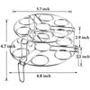 Multifunction Stackable Kitchen Heat Resistant Egg Steamer Rack Trivet Stand Holder Steaming Tray