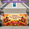 One 2D flat-print background banner and a polyester banner decoration for the joyful Thanksgiving celebration partyzyc