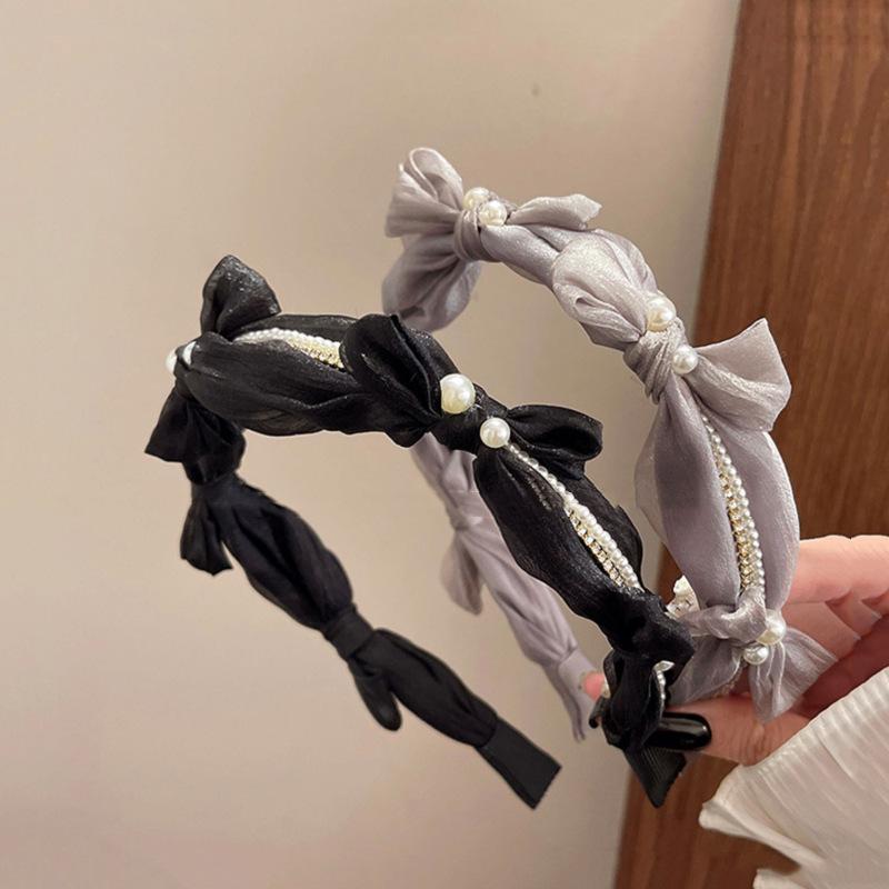 2025 Internet celebrity hairpin headband temperament simple elegant face washing headband