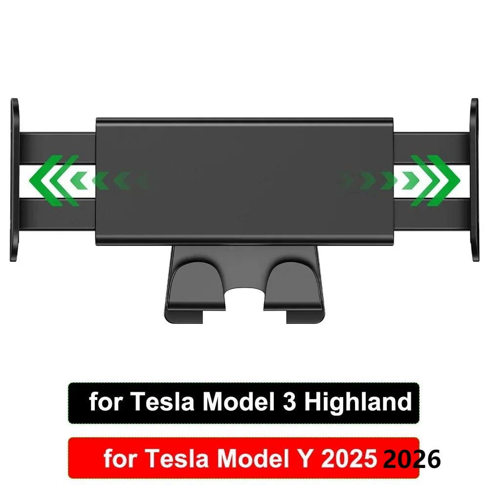 For Tesla Model Y Juniper 2026 Front Seat Backrest Phone Holder Hook Model 3 Highland Rear Seater Laptop Stand Mount for iPhone