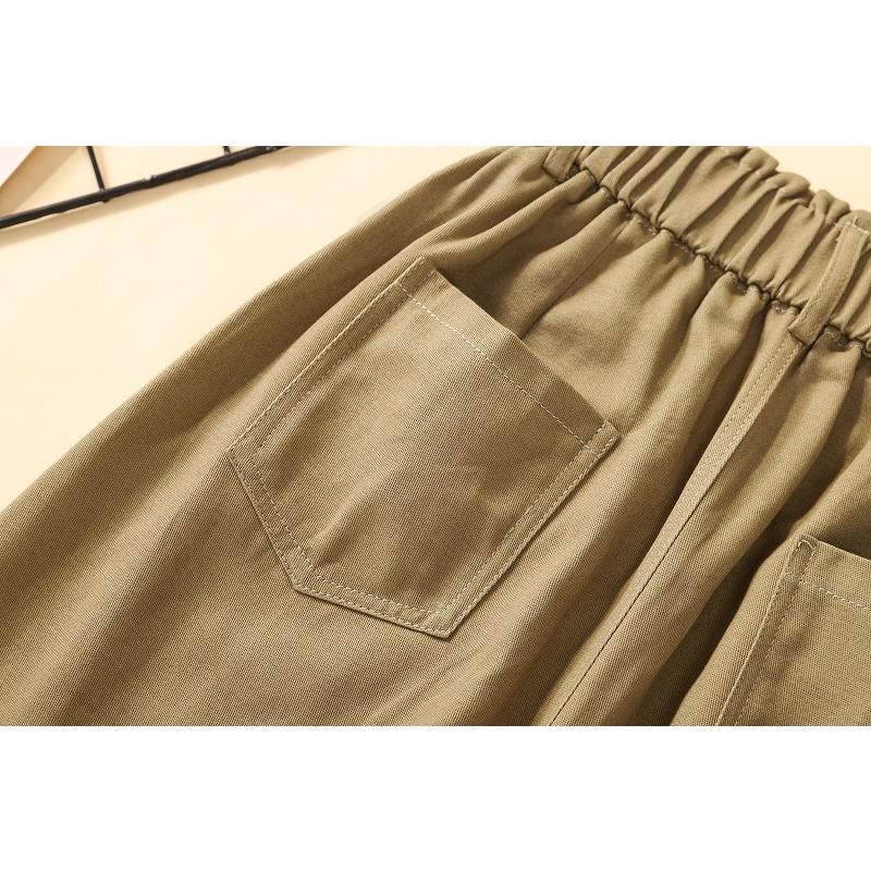 DIMANAF 2025 Neuer Sommer Knöpfe Baumwollrock Damen Locker Lässig Schwarzer Rock