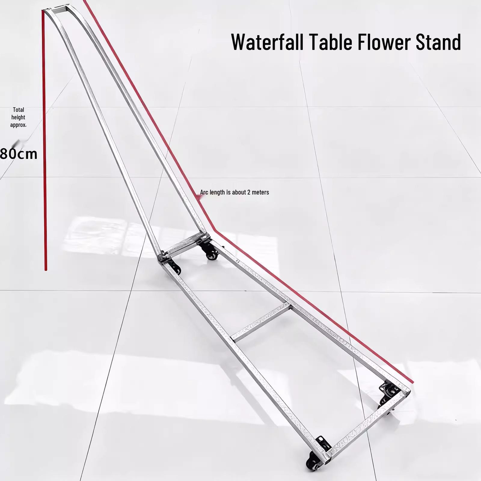 

Waterfall Iron Flower Cart with Wheels for Banquet or Hotel Decor 1013612385