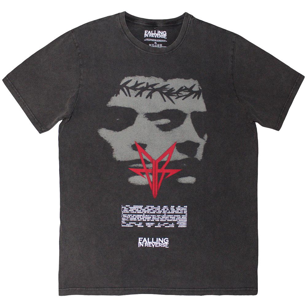 Falling In Reverse Unisex Adult Blur Stone Wash T-Shirt