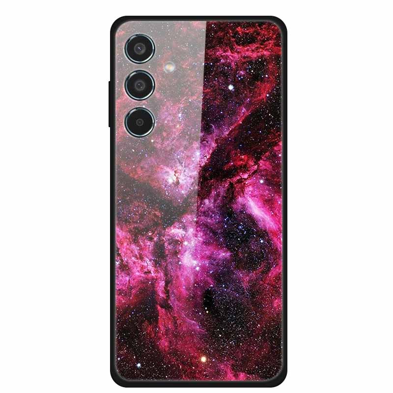 Tempered Glass Case For Samsung S25 Plus Case S 25 Plus Hard Back Cover For Samsung Galaxy A16 M55 A55 Phone Case Soft Bumper