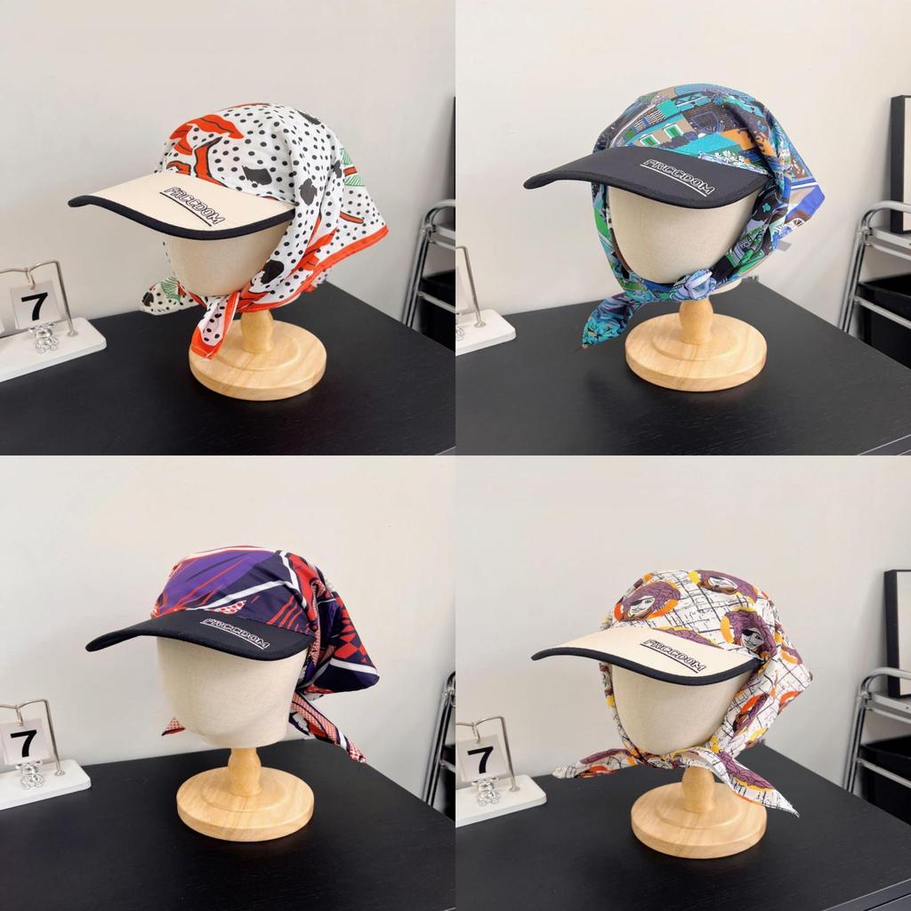 Cappello Foulard Cartoon Con Protezione Solare Per L'Estate Usura Casual