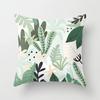 Green Tropical Leaf Pillow Cover Fleshy Polyester Pillow Cushion Cover Decoration Salon Home Decor Throw Pillows Car Seat Chair