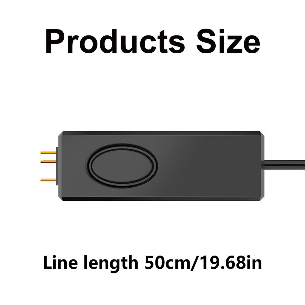 Portable 5V ARGB Lighting Controller for Computer Case, 3Pin ARGB Manual Controller Compatible for Fans and Strips