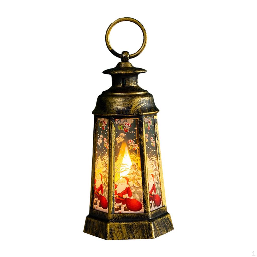 Christmas Lantern Night Lamp Table Nightlight for Living Room Fireplace Decoration