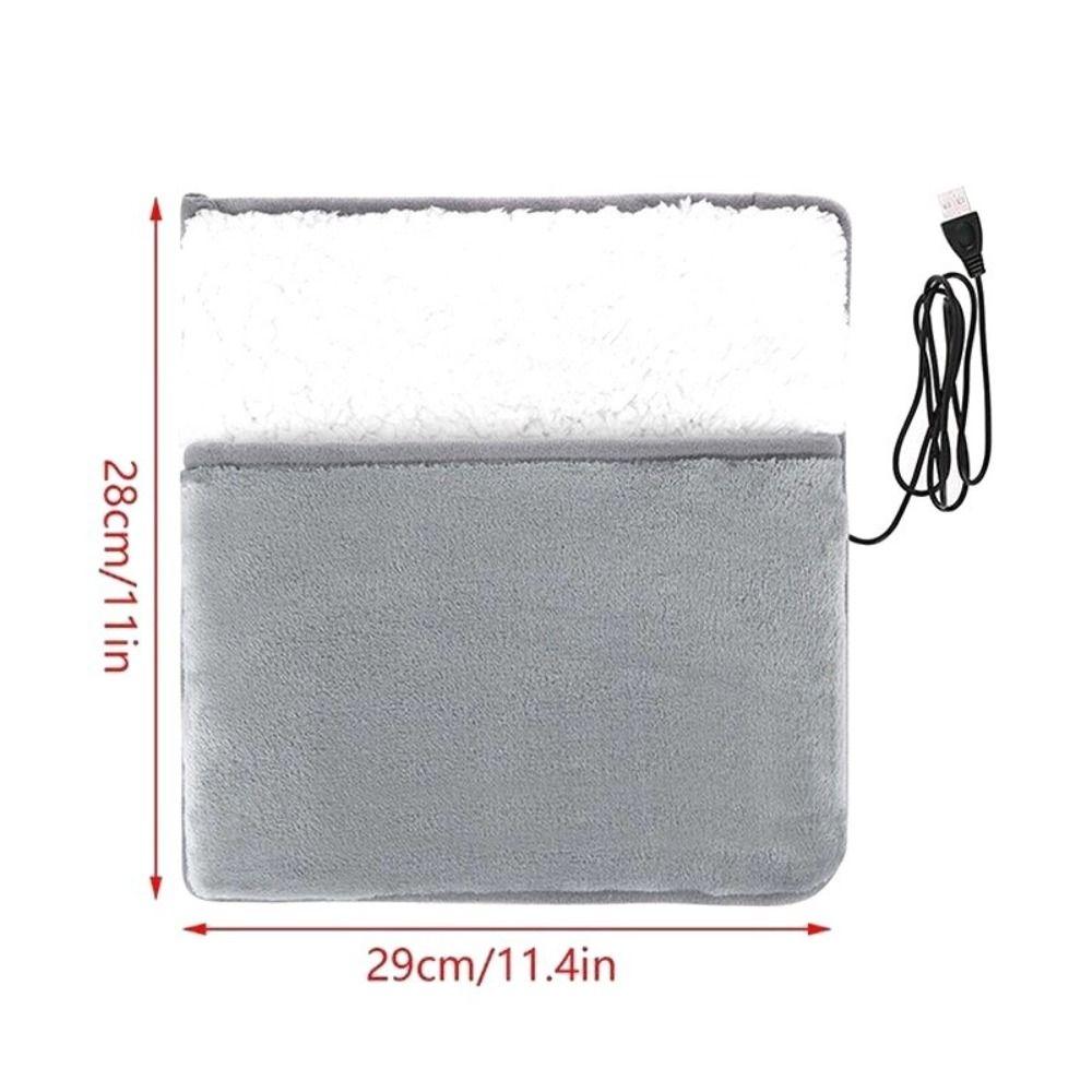Double-Side Heated Foot Warming Mat 2 In 1 Foot Heating Cushion Electric Foot Heating Pad  Office