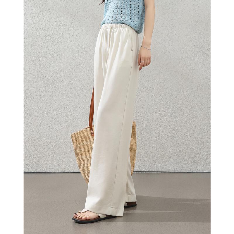 TERRE BLEUE Women's Summer Ice-Feel Linen Blend Casual Pants