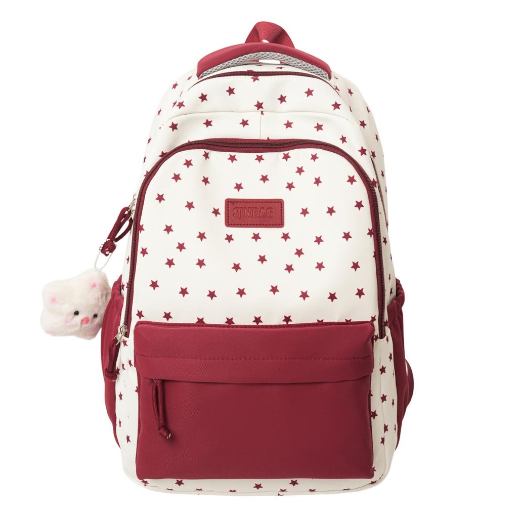 Schoolbag Mori small fresh cute college student schoolbag female contrasting color high value backpack large capacity lightweight casual backpack