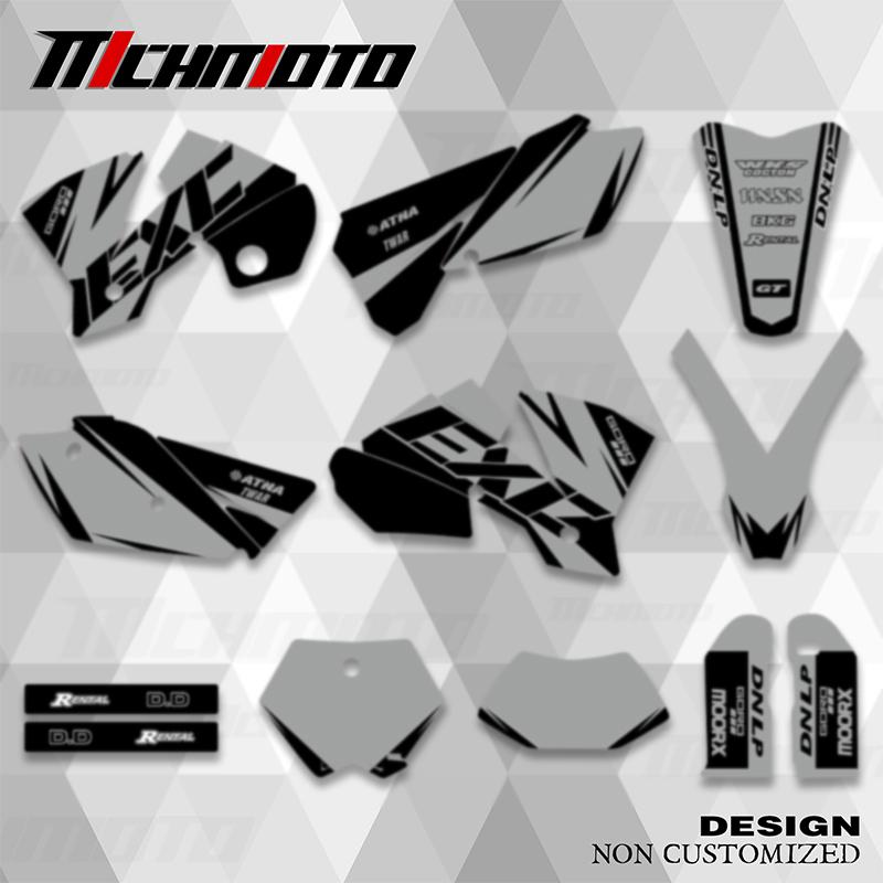 MCHMFG Full Graphics Backgrouds Decals Stickers Kits For KTM 2003 2004 SX SXF 2004 EXC 125 200 250 300 400 450 525