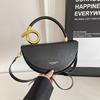 European American Retro Shoulder Bag Fashi Design Crossbody Bag Elegant Light Luxury Handbag Solid Color Versatile Casual Bags