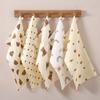 Children'S Towel Four-Layer Pure Cotton Gauze Saliva Towel Baby Face Towel Newborn Crepe Printed Soft Small Square Towel