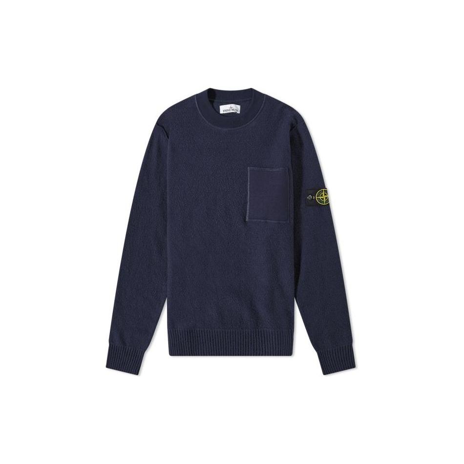 

Stone Island Fw22 Solid Color Crew Neck Pullover Long Sleeve Sweatshirt Men sweatshirt Dark-Blue 7715523D2-V0020 S