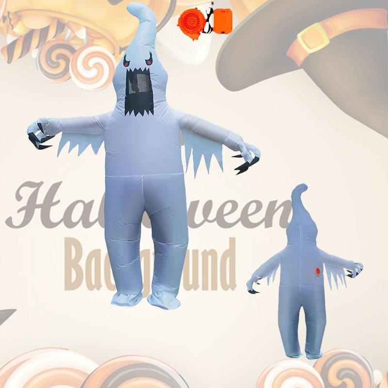 Ghost Halloween Inflatable Costume Adult Carnival Party Cosplay  Venue Decor