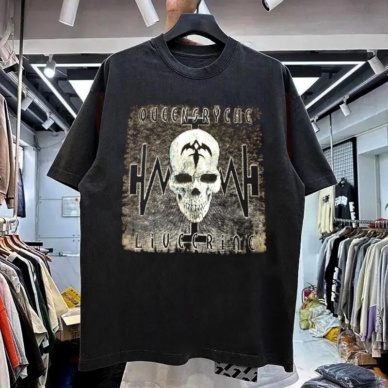 Rare Hot Queensryche Band Livecrime Tour Black S to 6XL Shirt CK214 Unisex T-Shirt XL