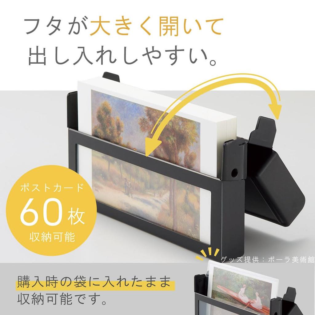 LIHIT LAB Collel Compact Storage Case, A6, Black, A451-24