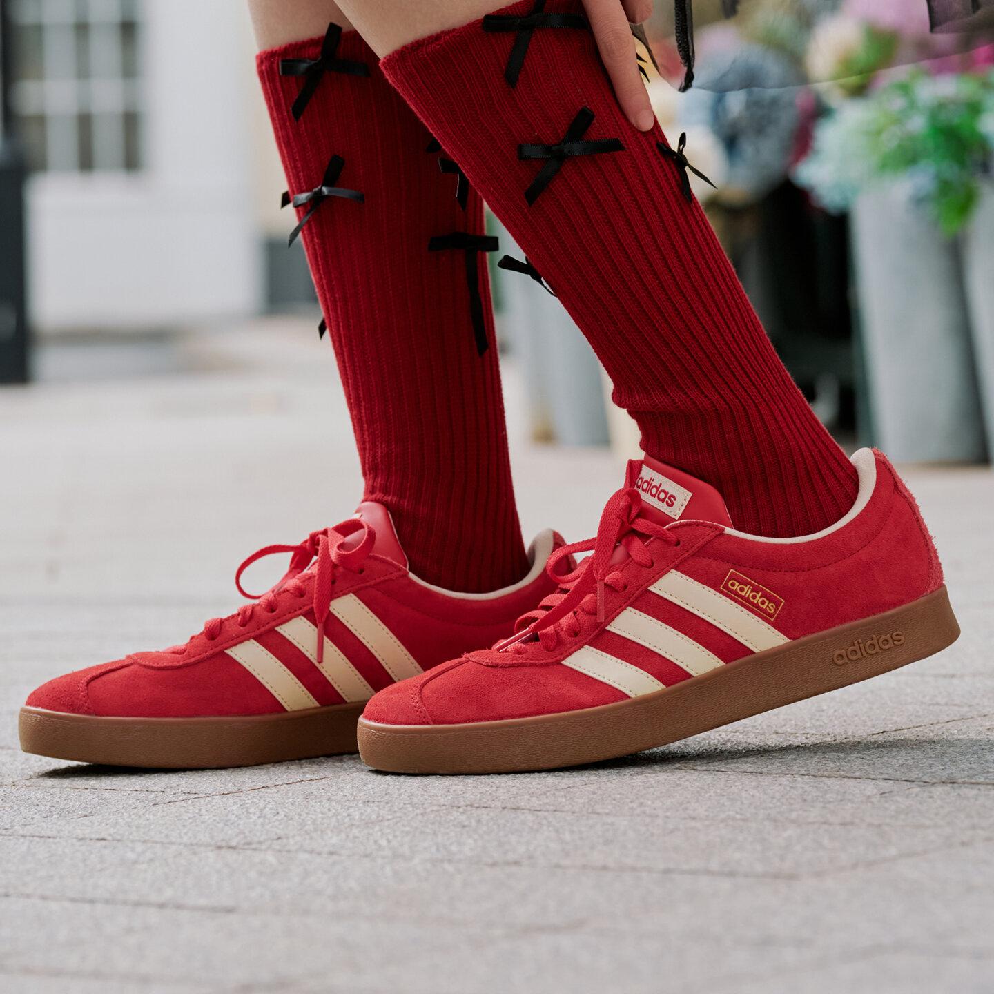 adidas VL Court Classic  Red White Gum  41