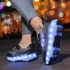 Girs LED Leuchtende Rollschuhe Vierrad-Skates Herren- und Kinder-Rollschuhe LED-Lichtschuhe