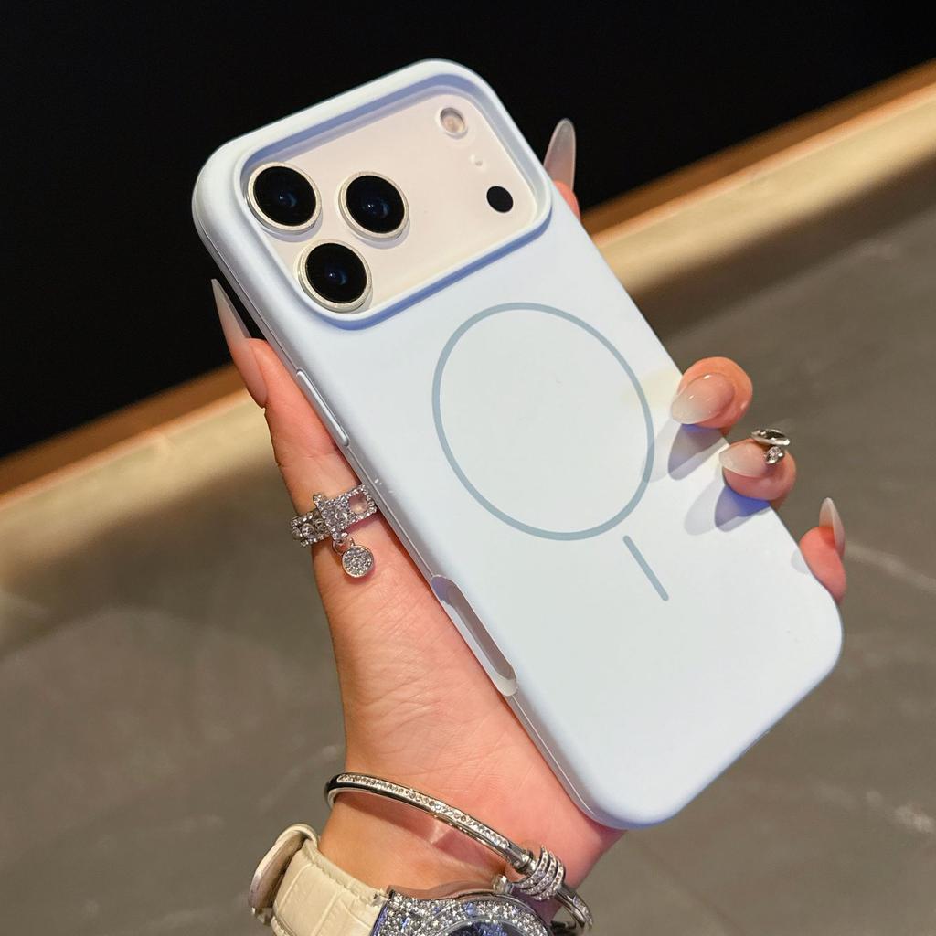 Soft Liquid Silicone Phone Case for Magsafe Mag Safe iPhone 17 Air 16 15 Plus 14 13 Pro Max Magnetic Shockproof Protective Phone Cover Accessories