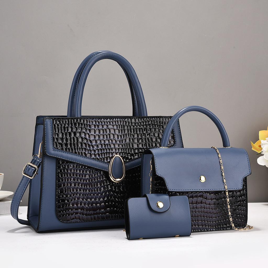 Womens Fashion Shoulder Bag With Matching Pu And Zipper Compartments For Casual Outings