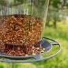 AD23-Garden Gazebo Hanging Wild Bird Feeder Outdoor Container Pet Bird Feeding House Type Bird Feeder