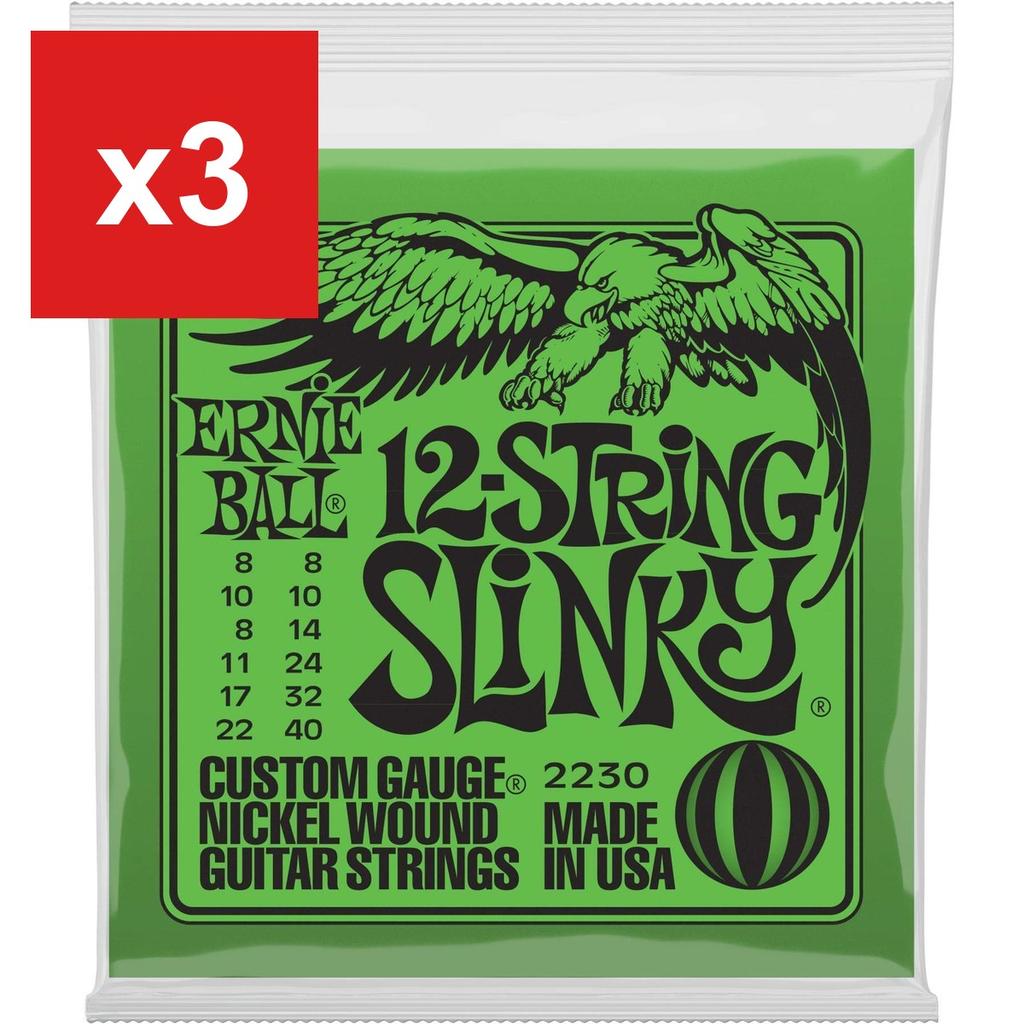 12-String Electric Guitar Strings ERNIE BALL 2230 12-STRING SLINKY (08-40)
