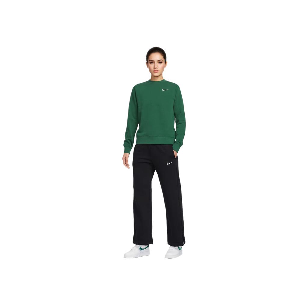 Nike Team Club Comfortable Versatile Fashionable Trendy Crew Neck Sweatshirt Women Sweatshirt Canyon-Green IB8752-341