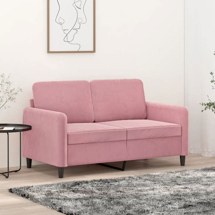 VidaXL 2-seater Sofa Pink 120 Cm Velvet 359435