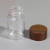 Mini Glass Bottles Airtight Jars for Kitchen Storage Coffee Beans Spices Candy Refillable Portable for Camping Picnic Office