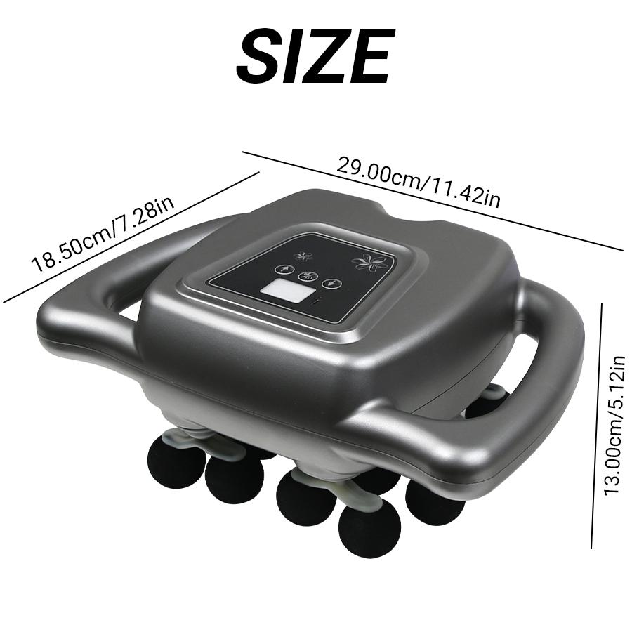 USB charging 16 head fascia gun with 9 modes and 99 levels of force adjustment, 16 massage heads simultaneously massaging massag