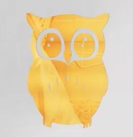 3D nálepka na zrcadlo sova sova Vinylová nástěnná nálepka na stěnu Domácí dekorace Odnímatelné DIY akrylové nálepky na stěnu