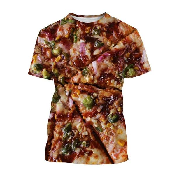 

Pizza Food T-Shirts 3D Print Men Women Casual O-Neck Short Sleeve T Shirt Oversized Street Tees Harajuku Y2k Tops Man Clothing 6XL