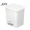 Touchless Trash Bin with Lid Slim Can, Pedal Step Design, Odor Proof Wastebasket, Narrow Can for Toilet Area Garbage Waste Basket, Office Kitchen