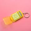 Mini Transparent Flip Calculator Keychain - Portable Creative Pocket Calculator for Students