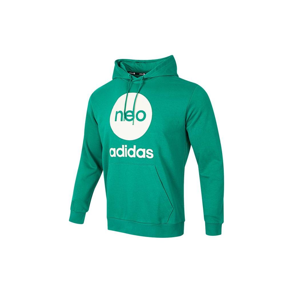 Adidas Neo Sweatshirts Unisex Green Hooded Moderate Regular HM2011- M