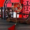Chinese Style Mini Chinese Fan Tassels Handheld Bridal Group Fan with Pendant Ancient Chinese Silk Fan Chinese Wedding