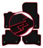 Velours-Fußmatten mit rotem Rand für: Land Rover Velar SUV (2017-)