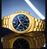 Men Multifunction Quartz Watch Luminous Waterproof Business Fashion Wristwatch
