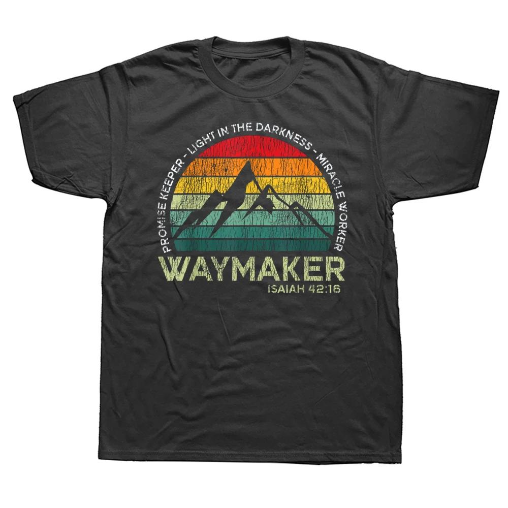 

Funny Vintage Waymaker Promise Keeper Worker Christian T Shirts Cotton Streetwear Short Sleeve Jesus Gifts T-shirt Mens Cloth... S разноцветный