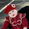 Winter Babies Winter Hat Red Toddler's Painter Cap New Pull-Over Hat  For Girls