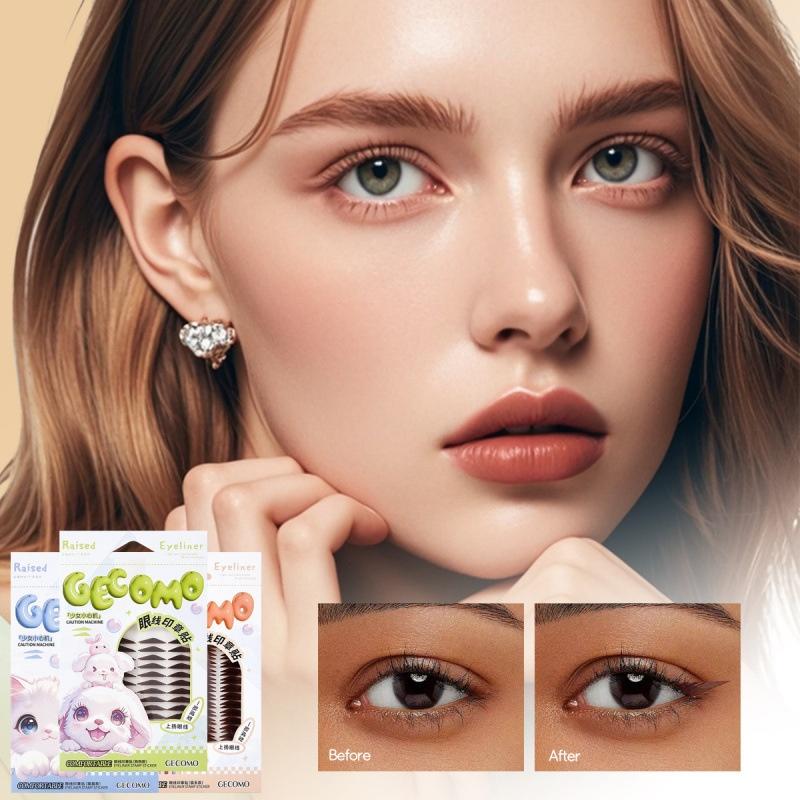 120/128Pieces/Box Eyeliner Stamp Stickers Beginner Friendly Eye Makeup Tools Quick Symmetrical Winged Eyeliner